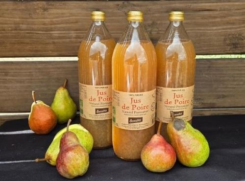Le verger bio de Quinsac - Lot de 3 Jus de poire 1L BIO et DEMETER
