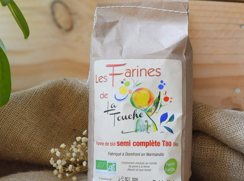 Dégustonfoin - Farine de blé semi complète T80 - Les farines de la Touche