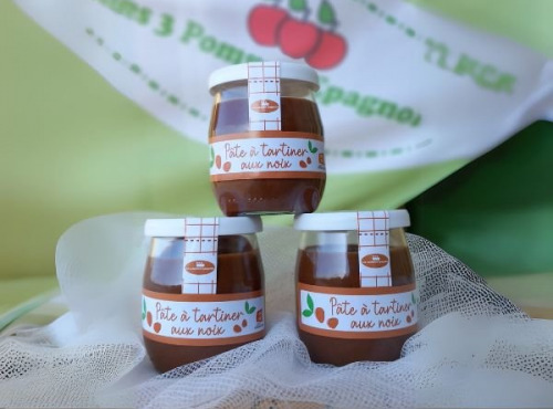 Les Trois Pommes Epagnoles - Pâte à tartiner aux noix - 27 x 130g