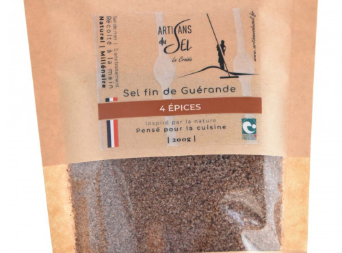 Artisans du Sel - Sel de Guérande aux 4 Épices 200g x 12
