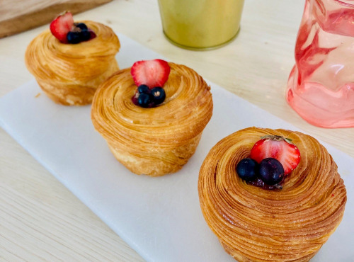 Le Pain d'Hervé - Lot de 3 Cruffins aux Fruits Rouges