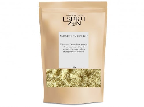 Esprit Zen - Amandes en Poudre - Douceur et Polyvalence - Sachet zip 50g