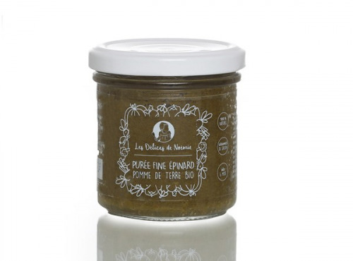 Les délices de Noémie - Petits Pots Bébé 6 Mois: Lot de 3 Purée fine épinard pomme de terre bio