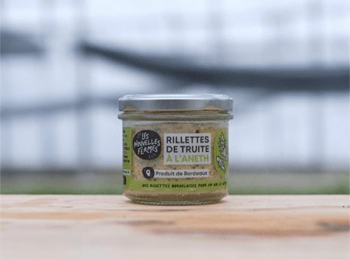 Les Nouvelles Fermes - Rillettes de truite à l'aneth 12x90g