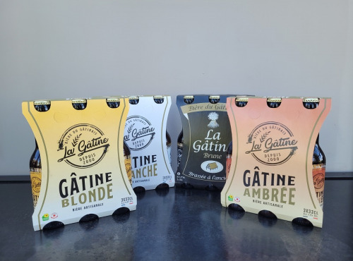 La Gâtine - Assortiment de packs de bières artisanales 33 cl: 3 Blanches, 3 Blondes, 3 Ambrées et 3 Brunes