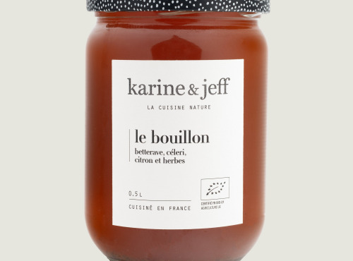 Karine & Jeff - Le bouillon - betterave, céleri, citron et herbes