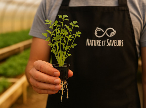 Nature et Saveurs - Ferme Aquaponique et Permacole Astérienne - Cresson alénois en pot vivant – fraîcheur longue durée