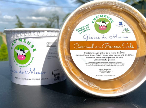 Glaces de Meuse - Crème Glacée Caramel au Beurre Salé 360g x5