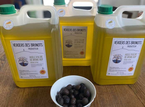 Vergers des brunots - Huile d'olive de Nyons AOP bidon de 2L