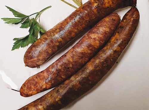 Ferme de la Paumerais - SAUCISSE FUMEE DE PORC - 1 Kg