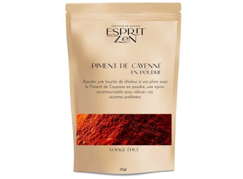 Esprit Zen - Piment de Cayenne en poudre - Sachet 25g