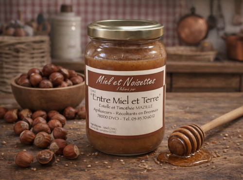 La Maison du Charolais - Miel et Noisettes Entre Miel et Terre  500g