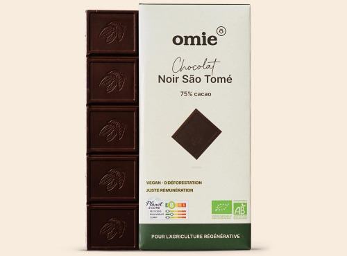 Omie - DESTOCKAGE - Chocolat noir 75% - 100 g