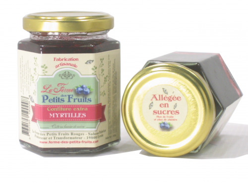 La Ferme des petits fruits - Confitures De Myrtilles Allégée En Sucres