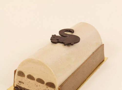Sÿba - Glaces végétales - Bûche Glacée Végétale de Noël - 8x Noisette & Chocolat