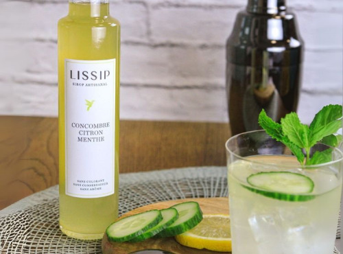 Sirops Lissip - Sirop Concombre Menthe Citron 25cl