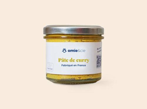 Omie - DESTOCKAGE - Pâte de curry jaune-piquant léger - 105 g