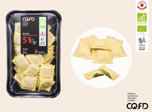 CQFD - Ravioles Blettes & Chèvre frais aux oeufs - 250g