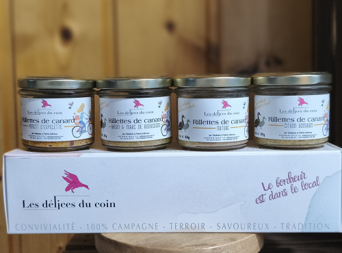 Les Délices du Coin - Coffret de 4 rillettes  80g