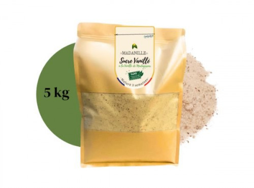 Madanille - Sucre Canne vanillé BIO 5 kg