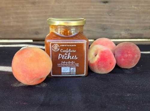Le verger bio de Quinsac - Confiture de pêche 330gr BIO