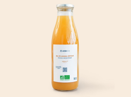 Omie - DESTOCKAGE - Pur jus de pomme abricot des Pyrénées Orientales - 75 cl