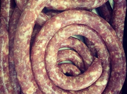 Le Noir du Picou Elodie Ribas - [Précommande] Saucisses Fraîches Pur Porc Gascon Bio 1kg