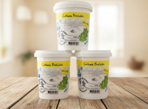 Ferme de la Paumerais - CREME FRAICHE EPAISSE FERMIERE - Pot de 500 Gr