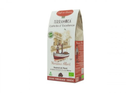 TERRAMOKA - Café en grains ALBERT 200 G  Bio x10