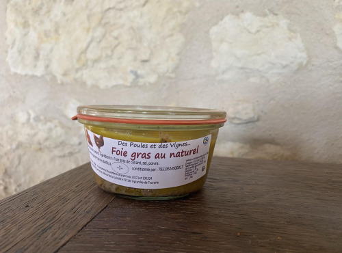 Des Poules et des Vignes à Bourgueil - Foie gras de canard au naturel 200 gr