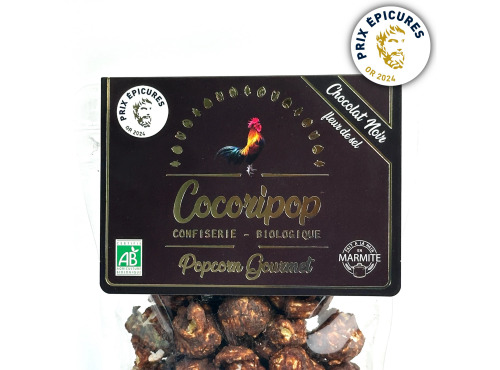 Cocoripop - Popcorn Chocolat Noir fleur de sel - 80g