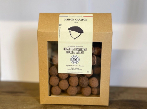Maison Carayon - Noisettes enrobées au chocolat au lait