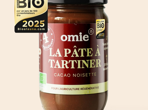 Omie - Pâte à tartiner cacao noisette sans huile ajoutée - 300 g