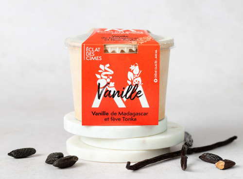 Eclat des cimes - Crème glacée Vanille de Madagascar et fève Tonka 440 ml