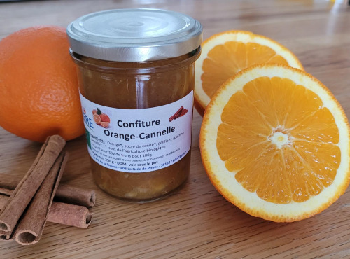 Le Pré de la Rivière - Confiture Bio Orange Cannelle