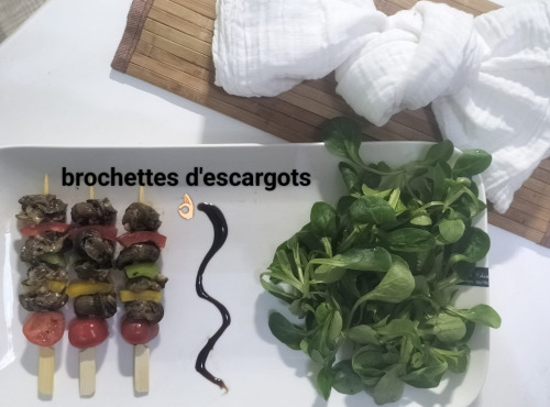 Le Paradis d'Escargot - la brochette d’escargots