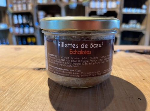 La Ferme de Bray - Rillettes de boeuf Echalotes - 180g