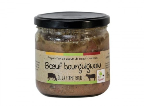 Ferme Bichet - Boeuf bourguignon en pot 300g