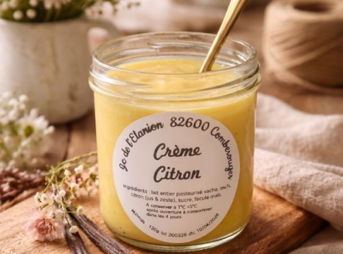 Ferme de l'Elanion - Crème Citron  130g