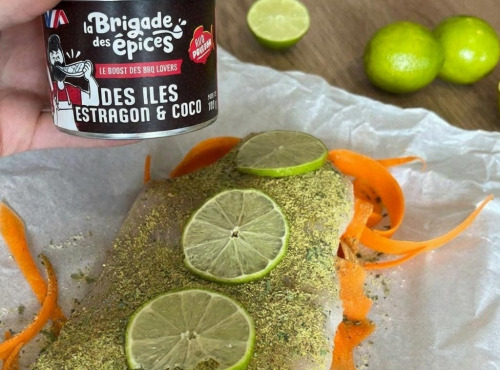 La Brigade des Epices - DES ILES - Assaisonnement pour poissons - Coco, curcuma et estragon 100g
