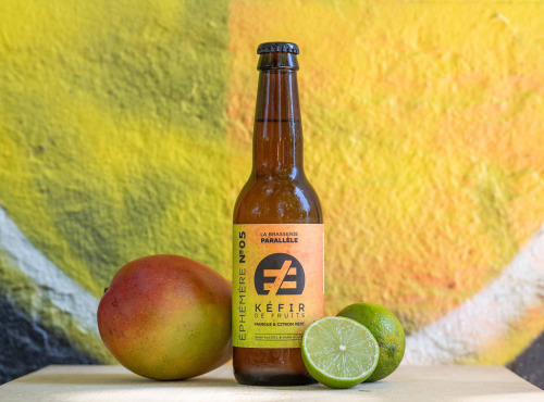 La Brasserie Parallèle - Brasserie sans alcool - Kéfir de Fruits ÉPHÉMÈRE 05 - Mangue & Citron vert - 6x33cl