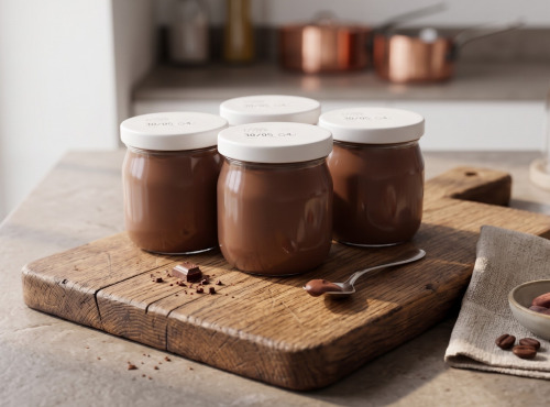 Ferme de Chavenne - Lot de 4 Crème dessert choco au lait de chèvre 4x125g