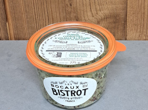Les Bocaux du Bistrot - Quinoa, Courgettes & volaille "à l'étuvée" pesto à l'ail des ours