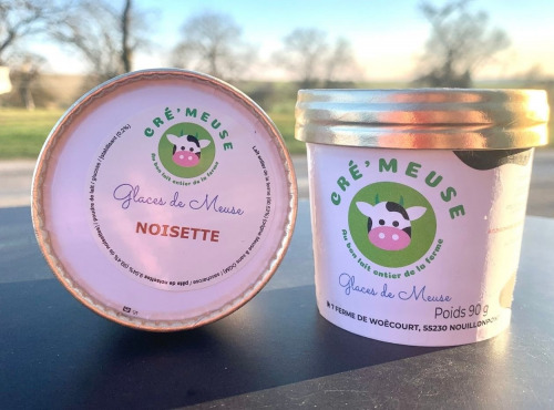 Glaces de Meuse - Lot P'tits Pots "Noisette" - Crème glacée (90gr)