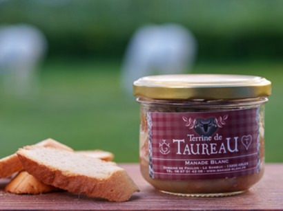 Manade Blanc - Terrine de taureau nature 350g