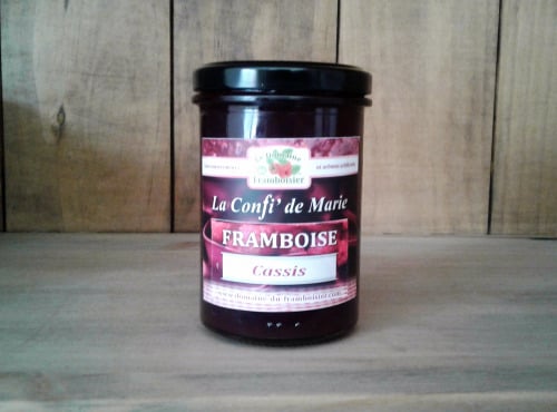 Le Domaine du Framboisier - Confiture allégée en sucre Framboise et Cassis 250g