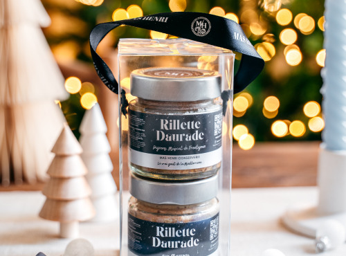 Mas Henri - Coffret Duo rillettes Dorade de Noël- Recettes festives