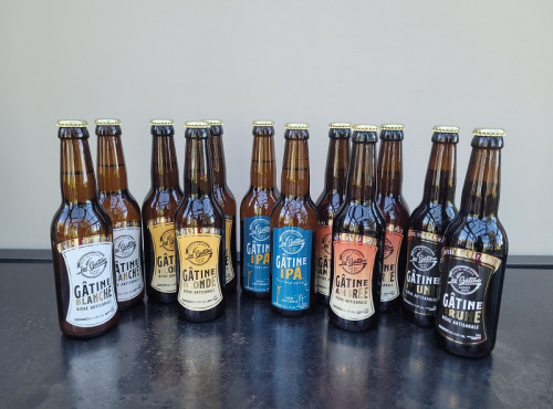 La Gâtine - Assortiment de 12 bières de 33 cl : 2 Blanche, 3 Blonde, 3 Ambrée, 2 Ipa, 2 Brune