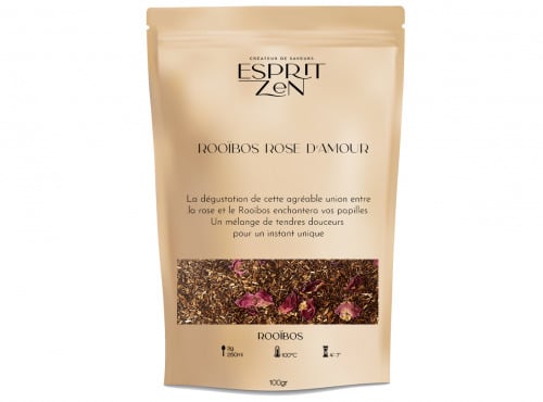 Esprit Zen - Rooïbos "Rose d'Amour" - Sachet 100g