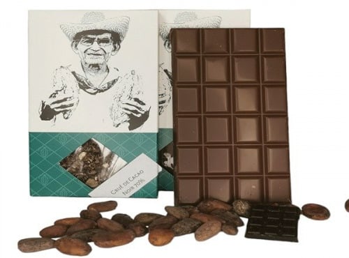 Chaloin Chocolats - Tablette de chocolat noir grué de cacao 110g